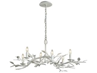 Troy Lighting Aubrey 6-Light Gesso White Candelabra Chandelier