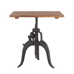 World Interiors Artezia Natural Square Wood Bar Table