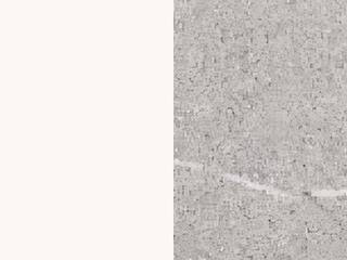 Finish: Matt Optic White Metal / Piasentina Stone Melamine