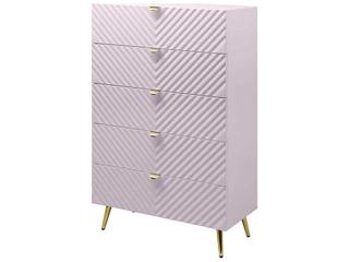 Acme Furniture Gaines Pink High Gloss Accent Chest