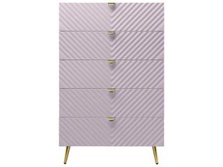 Acme Furniture Gaines Pink High Gloss Accent Chest