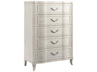 American Drew Harmony Emelie Eggshell White Oak Wood Accent Chest
