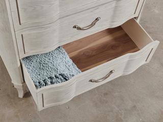American Drew Harmony Emelie Eggshell White Oak Wood Accent Chest