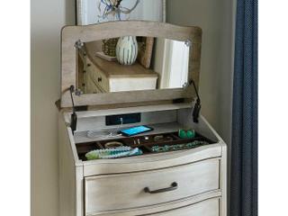 American Drew Litchfield Natick 6-Drawers Driftwood Sun Washed Beige Hardwood Accent Chest