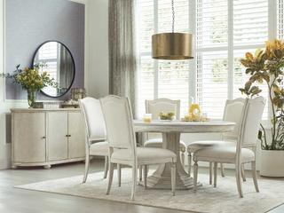 American Drew Cambric Oak Wood Dining Room Set