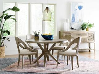 American Drew West Fork Elm Wood Dining Room Set