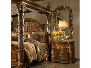 Luxecor Gilded Classic Chestnut Rectangular Dresser Mirror