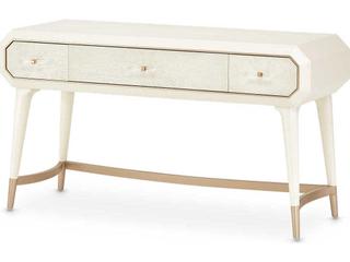 La Rachelle Champagne Birch Wood Vanity Table
