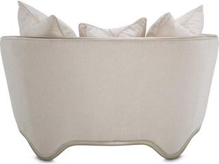 Michael Amini London Place Beige Fabric Chair and a Half