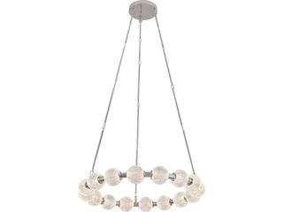 Alora Lighting Marni Polished Nickel Geometric Round Chandelier