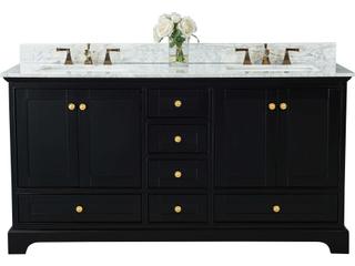 Ancerre Designs Audrey Black Onyx 66" Vanity