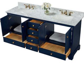 Ancerre Designs Audrey Heritage Blue 72" Vanity