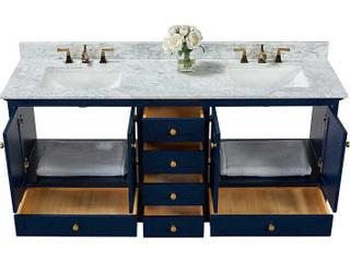 Ancerre Designs Audrey Heritage Blue 72" Vanity