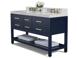 Ancerre Designs Elizabeth Heritage Blue 60" Vanity