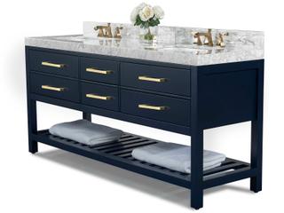 Ancerre Designs Elizabeth Heritage Blue 72" Vanity
