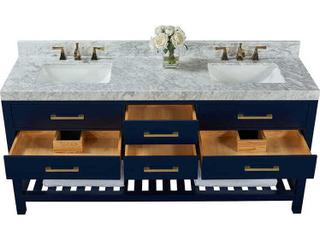Ancerre Designs Elizabeth Heritage Blue 72" Vanity