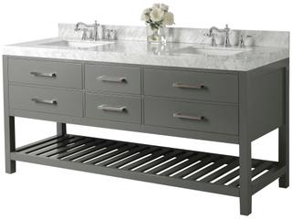 Ancerre Designs Elizabeth Sapphire Gray 72" Vanity