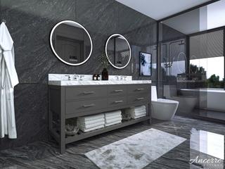 Ancerre Designs Elizabeth Sapphire Gray 72" Vanity