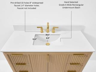Ancerre Designs Turlington Oak 48" Vanity