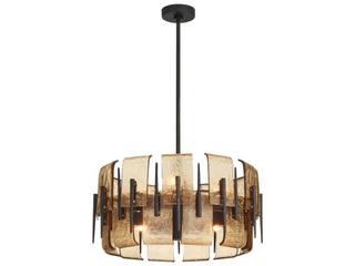 Arteriors Home Gray Black Bronze Drum Chandelier
