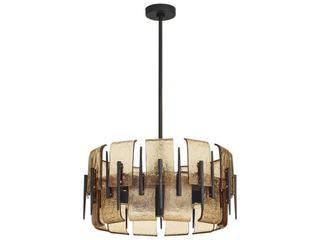 Arteriors Home Gray Black Bronze Drum Chandelier