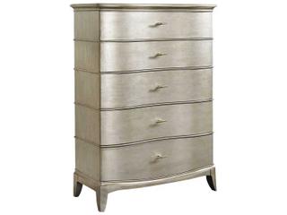 A.R.T. Furniture Starlite 5-Drawers Peri Silver Parrawood Accent Chest
