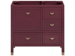 Avanity Alana 36 in. Single Sink Bathroom Vanity in Burgundy Red