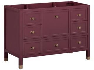 Avanity Alana 48 in. Single Sink Bathroom Vanity in Burgundy Red