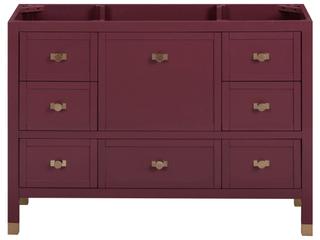 Avanity Alana 48 in. Single Sink Bathroom Vanity in Burgundy Red