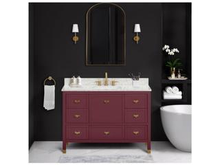 Avanity Alana 48 in. Single Sink Bathroom Vanity in Burgundy Red