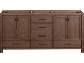 Avanity Modero 72 in. Double Sink Bathroom Vanity in Mocha Oak