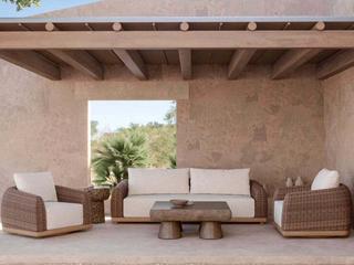 Azzurro Living Aspen Brown Wicker Lounge Set