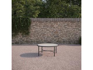 Azzurro Living Athens Noir Wrought Iron Round Coffee Table