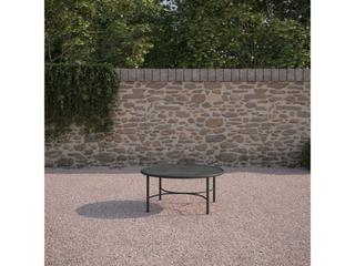 Azzurro Living Athens Noir Wrought Iron Round Coffee Table