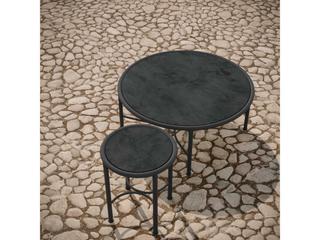 Azzurro Living Athens Noir Wrought Iron Round Coffee Table