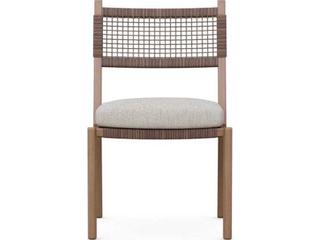 Azzurro Living Bozeman Barkaluwood Wicker Cushion Dining Chair Set of 4