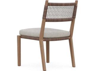 Azzurro Living Bozeman Barkaluwood Wicker Cushion Dining Chair Set of 4