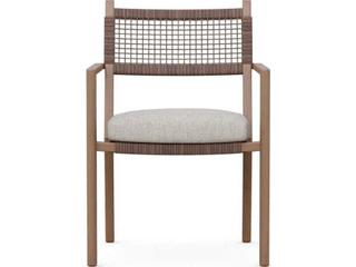 Azzurro Living Bozeman Barkaluwood Wicker Cushion Dining Chair Set of 4