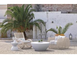 Azzurro Living Luna Concrete Round Coffee Table