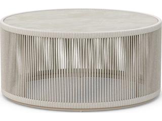 Malta 36-Inch Round Coffee Table with Textilene Rope and Dekton Top
