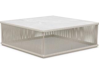 Azzurro Living Malta Birch All-weathertextelene Rope Square Coffee Table