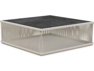 Azzurro Living Malta Birch All-weathertextelene Rope Square Coffee Table