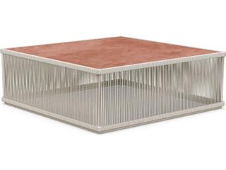 Azzurro Living Malta Birch All-weathertextelene Rope Square Coffee Table