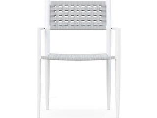 Azzurro Living Naples Aluminum Rope Dining Chair Set of 4
