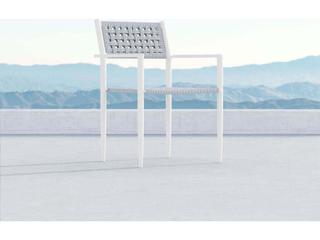 Azzurro Living Naples Aluminum Rope Dining Chair Set of 4