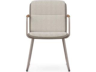 Azzurro Living Paros Aluminum Cushion Dining Chair Set of 2