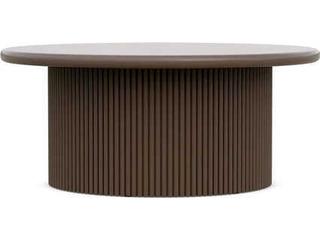 Azzurro Living Palma Matte Bronze Aluminum Round Coffee Table