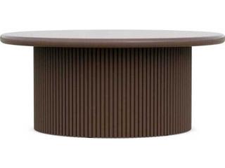 Azzurro Living Palma Matte Bronze Aluminum Round Coffee Table
