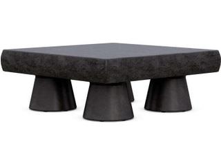 Pensacola GFRC Concrete Square Coffee Table in Coal