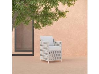 Azzurro Living Santa Cruz Aluminum Cushion Dining Chair